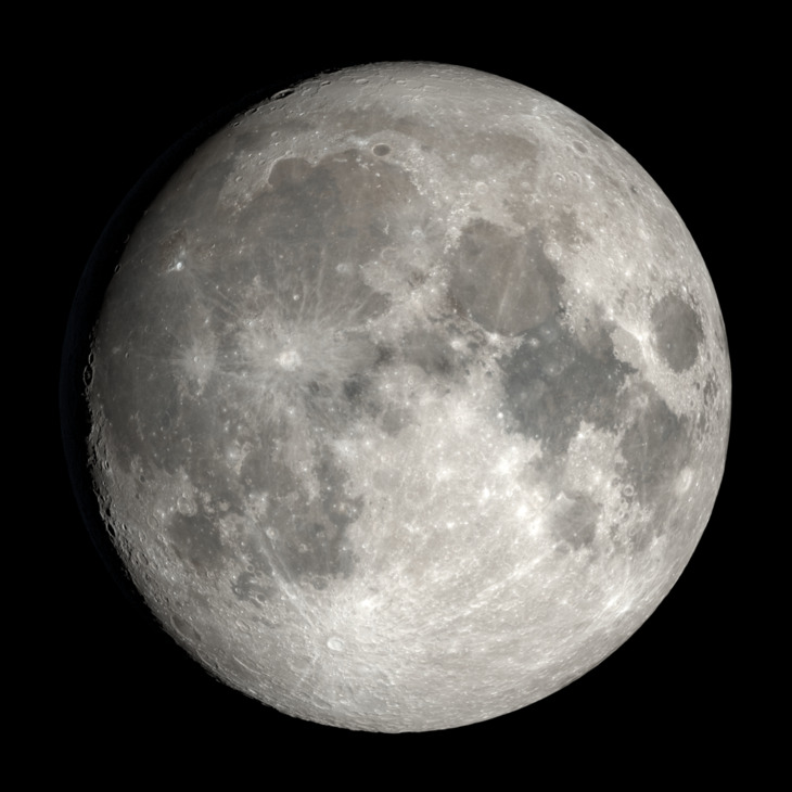 NASA visualization of the Moon.
